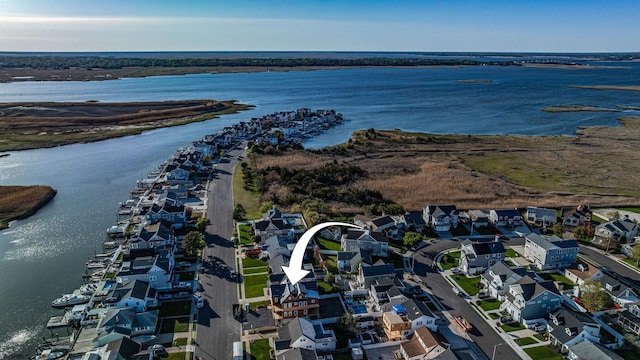 15 Waterway Rd, Ocean City, NJ 08226 - aerial view of property and surrounding area with a large body of water and nearby suburban area