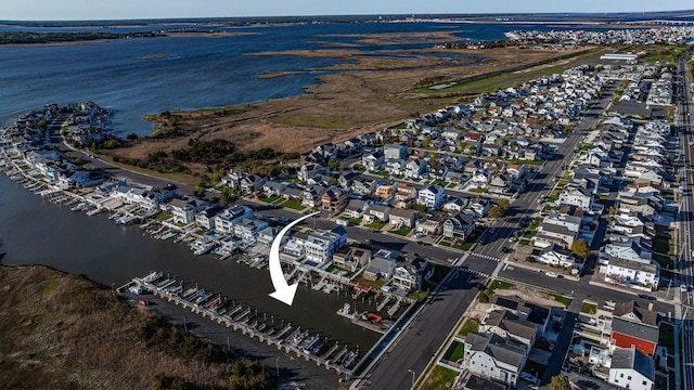 15 Waterway Rd, Ocean City, NJ 08226 - aerial view of property's location with a nearby body of water and nearby suburban area
