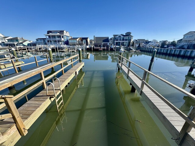 15 Waterway Rd, Ocean City, NJ 08226 - dock area with a water view and a residential view