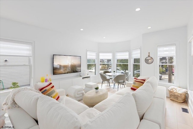 1A N Douglas Ave, Margate, NJ 08402 - living room with recessed lighting and wood finished floors