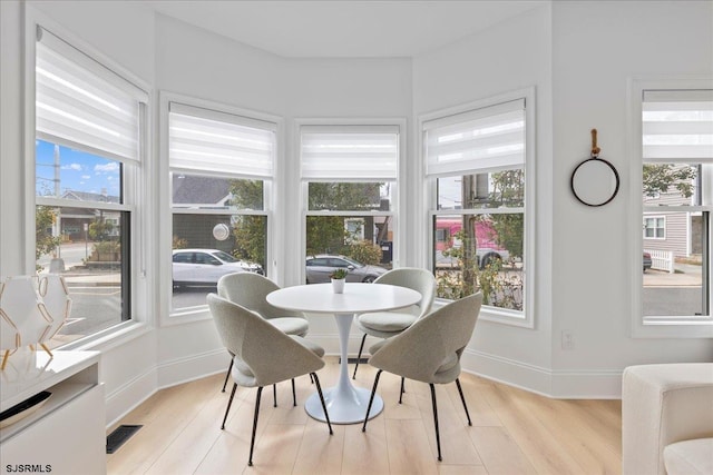 1A N Douglas Ave, Margate, NJ 08402 - dining space with light wood finished floors and baseboards