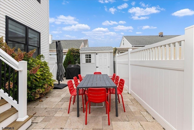 1A N Douglas Ave, Margate, NJ 08402 - fenced backyard featuring a patio, grilling area, and outdoor dining space