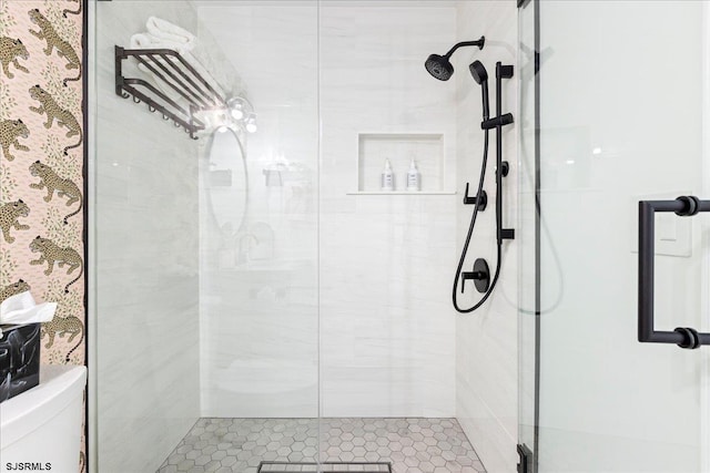 1A N Douglas Ave, Margate, NJ 08402 - bathroom with a stall shower and toilet