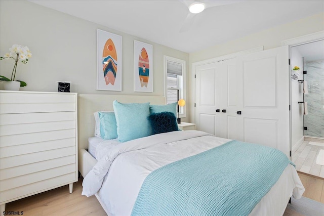 1A N Douglas Ave, Margate, NJ 08402 - bedroom with wood finished floors and a closet