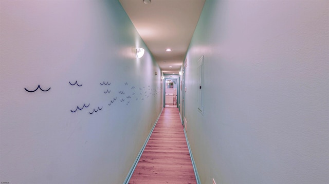 1312 Ocean Ave Unit 1, Ocean City, NJ 08226 - hall with light wood finished floors, recessed lighting, and baseboards