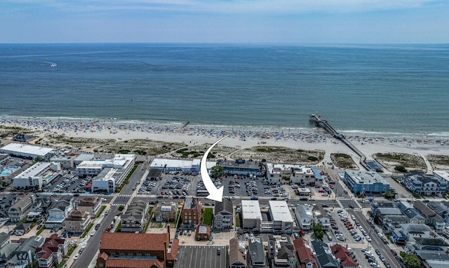 1312 Ocean Ave Unit 1, Ocean City, NJ 08226 - aerial view of property and surrounding area featuring expansive coastline