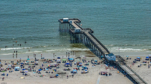 1312 Ocean Ave Unit 1, Ocean City, NJ 08226 - view of property's community with view of water and beach
