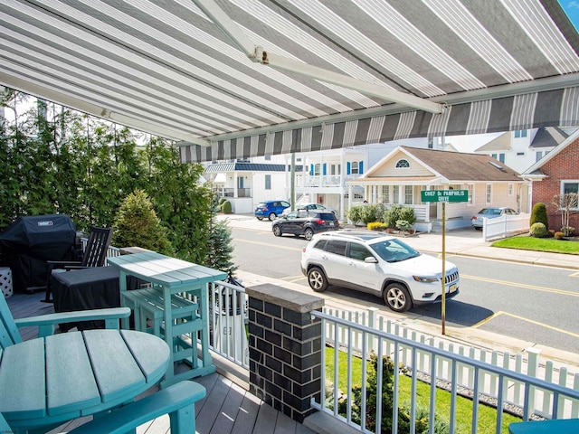 2608 Oberon Ave, Longport, NJ 08403 - wooden terrace featuring a grill