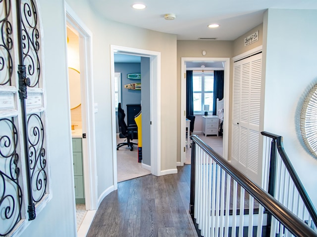 2608 Oberon Ave, Longport, NJ 08403 - entrance foyer with dark wood-style flooring, recessed lighting, and baseboards