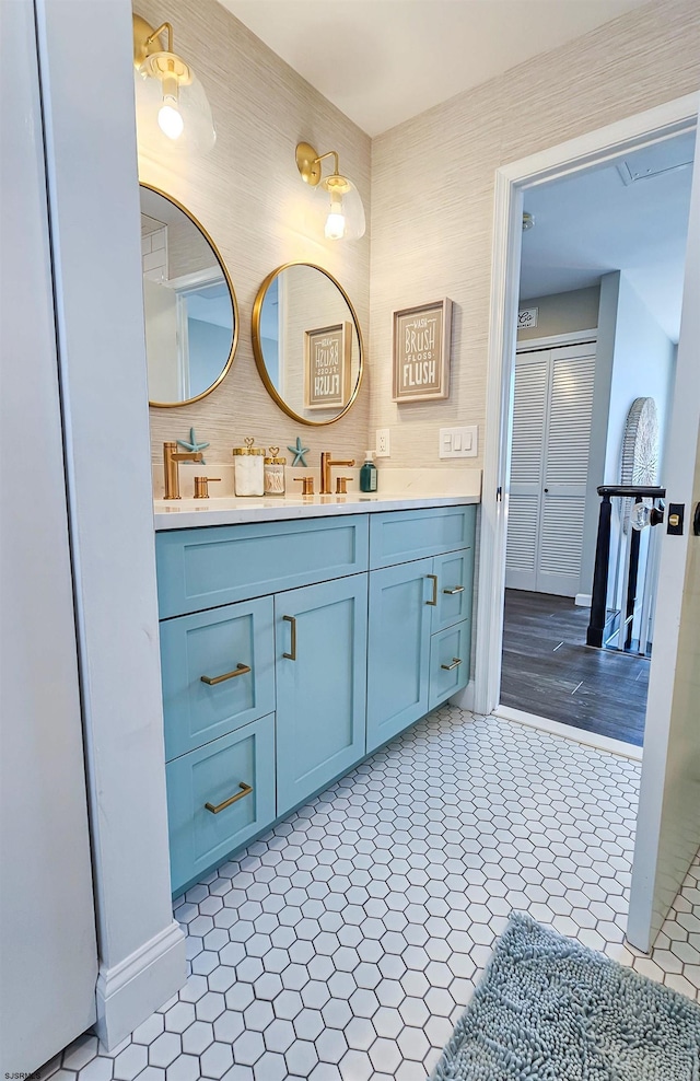 2608 Oberon Ave, Longport, NJ 08403 - bathroom with vanity and baseboards