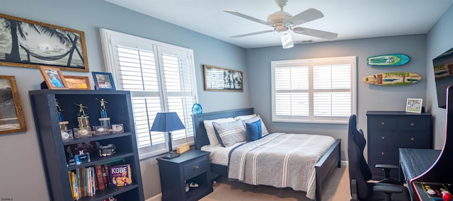 2608 Oberon Ave, Longport, NJ 08403 - bedroom featuring baseboards and ceiling fan