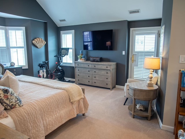 2608 Oberon Ave, Longport, NJ 08403 - bedroom with carpet, baseboards, and lofted ceiling
