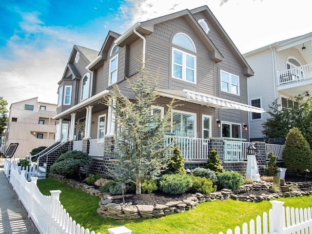 2608 Oberon Ave, Longport, NJ 08403 - view of front of property featuring covered porch