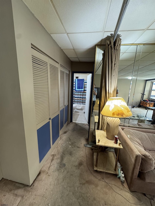 2834 Atlantic Ave Unit 401, Atlantic City, NJ 08401 - hall featuring a drop ceiling
