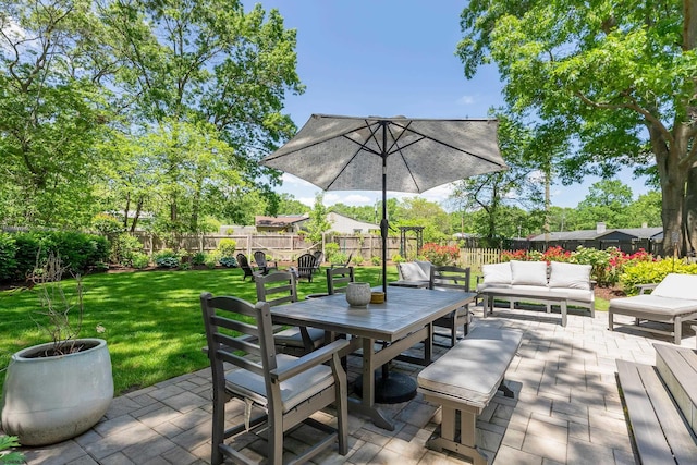 112 Drexel Ave, Egg Harbor Township, NJ 08234 - view of patio featuring outdoor lounge area and outdoor dining space