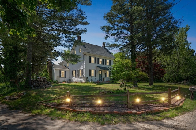 2774 N Rte 9, Ocean View, NJ 08260 - colonial inspired home with a chimney and a front lawn