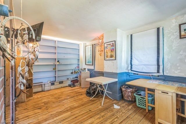 2774 N Rte 9, Ocean View, NJ 08260 - office space featuring wood finished floors, wallpapered walls, and a wainscoted wall