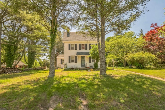 2774 N Rte 9, Ocean View, NJ 08260 - view of front facade featuring a front lawn and a chimney
