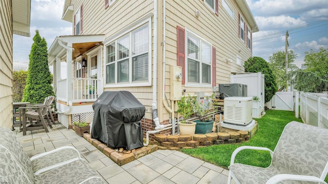 8201 Amherst, Margate, NJ 08401 - view of patio / terrace featuring a gate and area for grilling