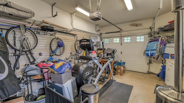 8201 Amherst, Margate, NJ 08401 - garage featuring a garage door opener
