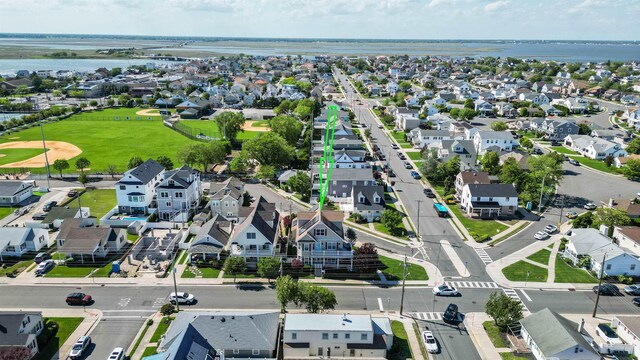 8201 Amherst, Margate, NJ 08401 - aerial perspective of suburban area with a nearby body of water