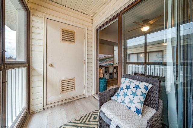 4344 W Ave Unit 26, Ocean City, NJ 08226 - sunroom featuring plenty of natural light and ceiling fan