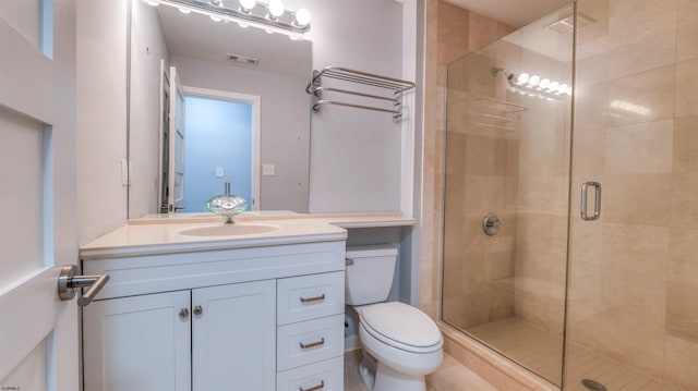 903 Harbour Cv Unit 903, Somers Point, NJ 08244 - full bathroom featuring toilet, a stall shower, and vanity
