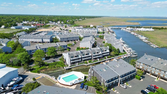 903 Harbour Cv Unit 903, Somers Point, NJ 08244 - drone / aerial view of a nearby body of water and a pool