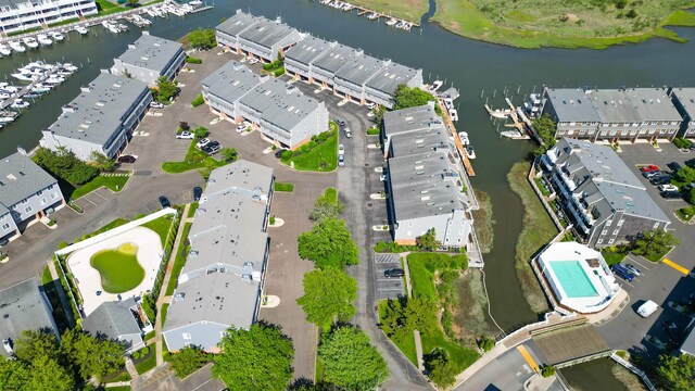 903 Harbour Cv Unit 903, Somers Point, NJ 08244 - drone / aerial view of a nearby body of water and a marina