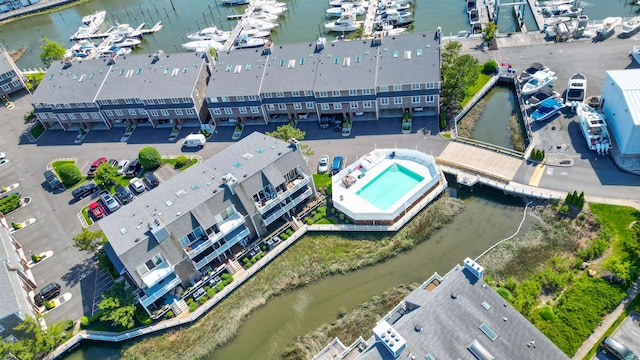 903 Harbour Cv Unit 903, Somers Point, NJ 08244 - drone / aerial view of a nearby body of water and a pool