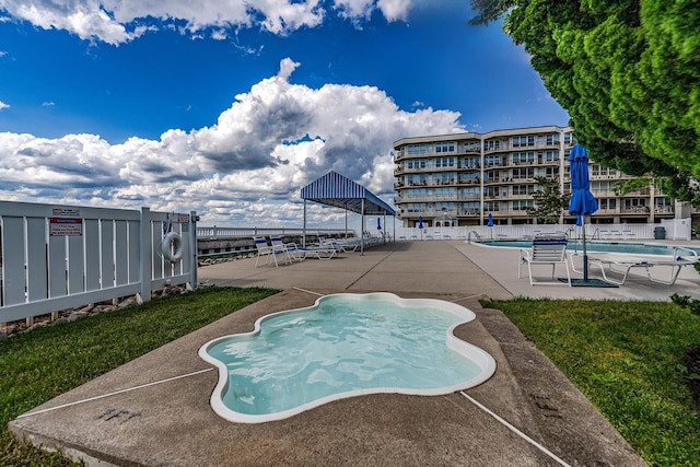 500 Bay Ave Unit 404South, Ocean City, NJ 08226 - community pool with a patio area and a gazebo