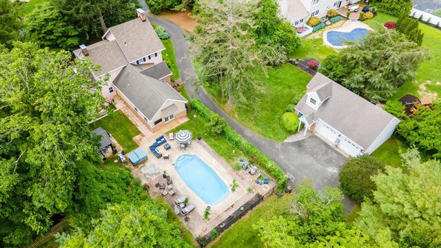 622 Central Ave, Linwood, NJ 08221 - bird's eye view of a pool area