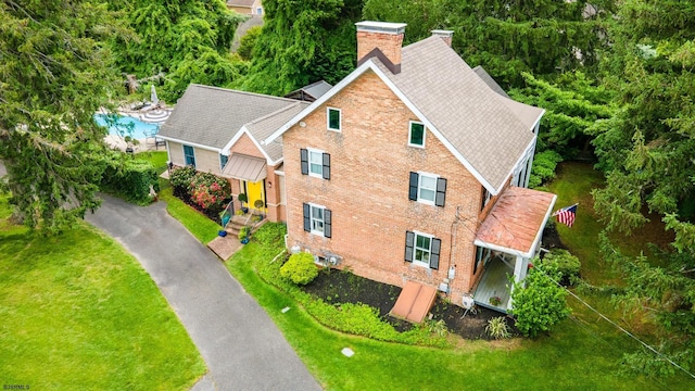 622 Central Ave, Linwood, NJ 08221 - aerial view of property and surrounding area with a pool area