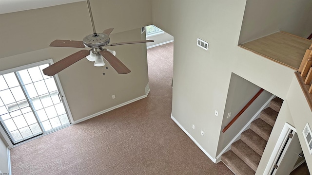 21 Heather Croft Unit 21, Egg Harbor Township, NJ 08234 - detailed view of carpet floors, ceiling fan, and baseboards