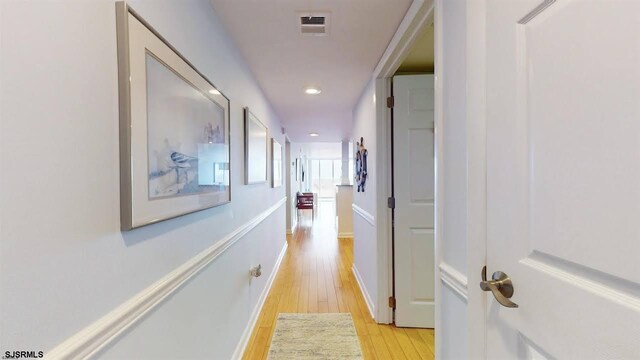 4540 W Brigantine Ave Unit N208, Brigantine, NJ 08203 - hall featuring light wood finished floors and recessed lighting