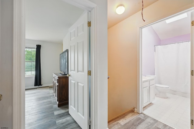 101 Sycamore Ave, Egg Harbor Township, NJ 08234 - hallway with light wood-style floors and baseboards