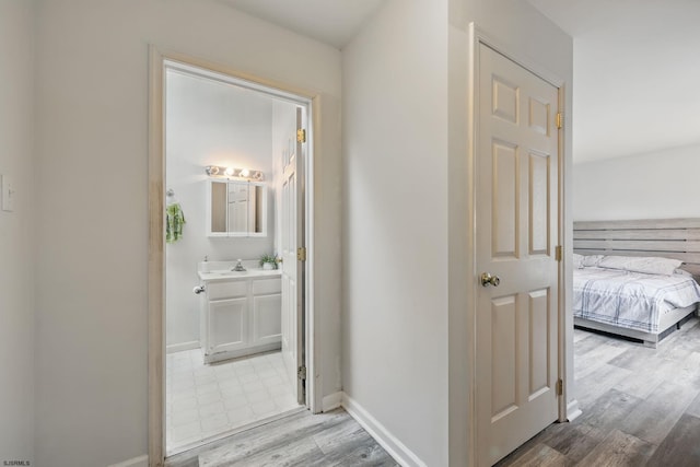101 Sycamore Ave, Egg Harbor Township, NJ 08234 - corridor featuring wood finished floors and baseboards