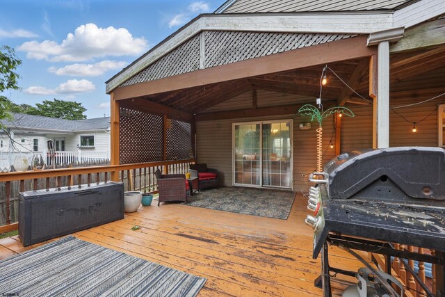 101 Sycamore Ave, Egg Harbor Township, NJ 08234 - deck with a grill