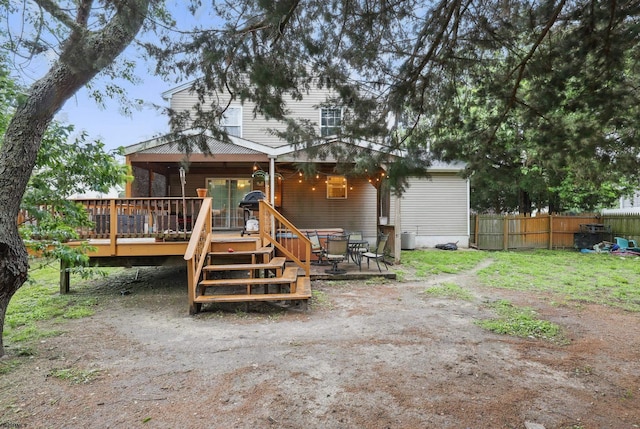 101 Sycamore Ave, Egg Harbor Township, NJ 08234 - back of house with a wooden deck