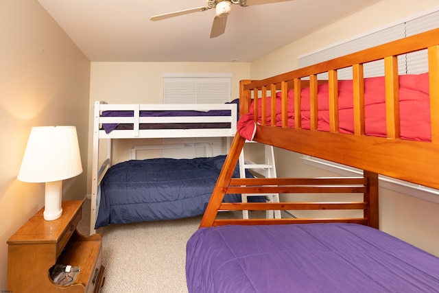 608 Delavan Ave, Margate, NJ 08402 - bedroom with carpet and a ceiling fan