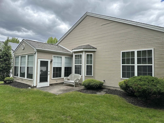 50 Derby Dr, Galloway Township, NJ 08205 - back of property with a patio and a lawn