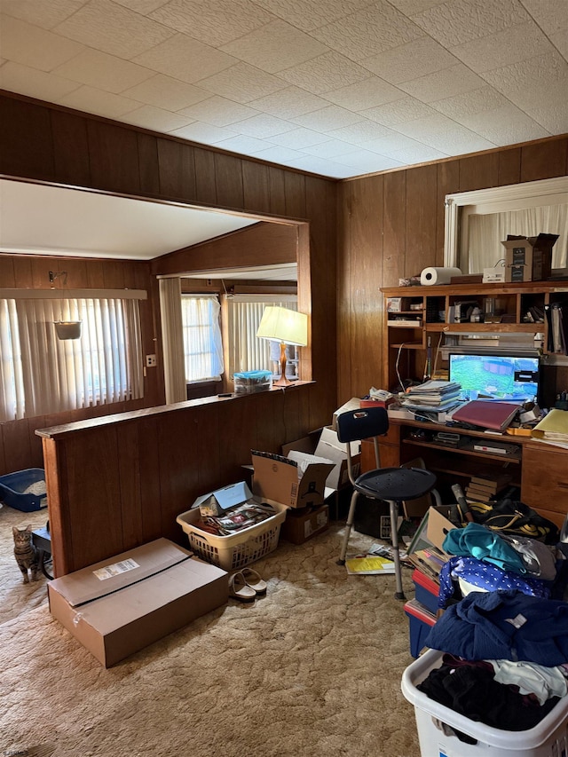 6301 Roberts Ave, Mays Landing, NJ 08330 - carpeted office featuring wood walls