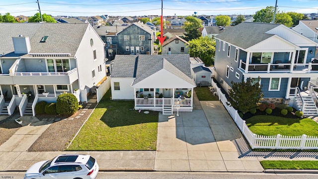 251 38th St, Brigantine, NJ 08203 - aerial perspective of suburban area