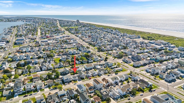 251 38th St, Brigantine, NJ 08203 - aerial overview of property's location with unending shoreline