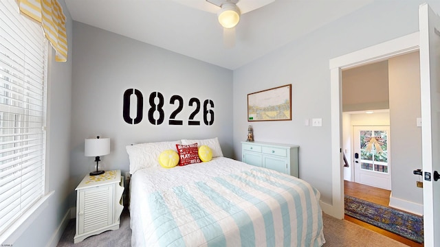 305 15th St, Ocean City, NJ 08226 - bedroom with carpet, multiple windows, and baseboards