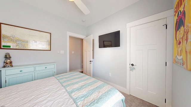 305 15th St, Ocean City, NJ 08226 - bedroom featuring carpet flooring and a ceiling fan