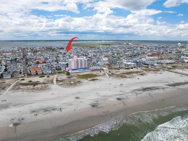 305 15th St, Ocean City, NJ 08226 - aerial view of waterfront with a beach