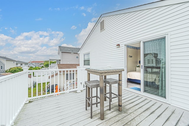 510 Lafayette Blvd, Brigantine, NJ 08203 - wooden deck featuring a residential view