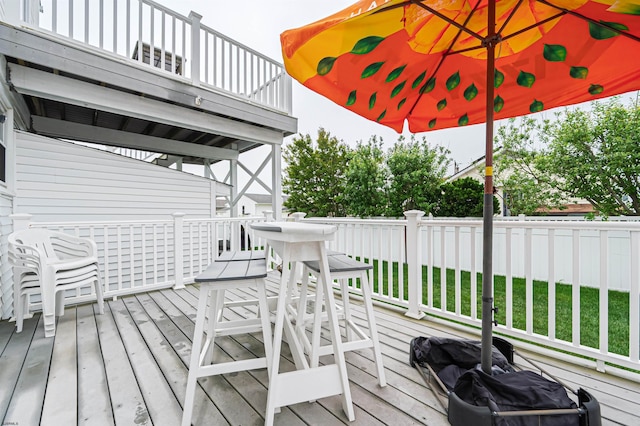 510 Lafayette Blvd, Brigantine, NJ 08203 - view of wooden terrace