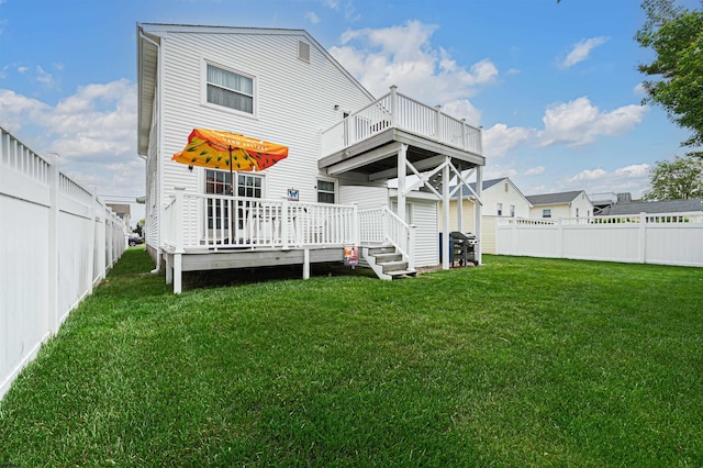 510 Lafayette Blvd, Brigantine, NJ 08203 - rear view of house featuring a deck